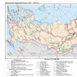 Държави от 16 век на картата.  Карти на древна рус.  Развитието на войната и основните компании