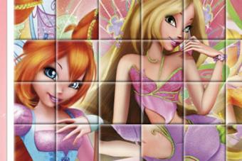 Permainan puzzle Winx untuk anak perempuan