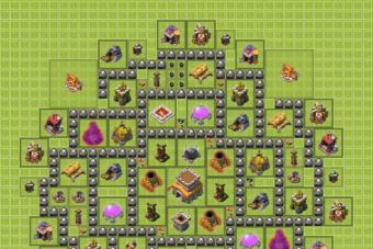 Clash of clans maps level 8 town hall